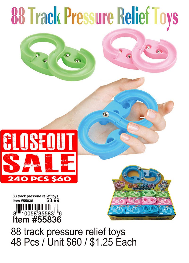 88 Track Pressure Relief Toys