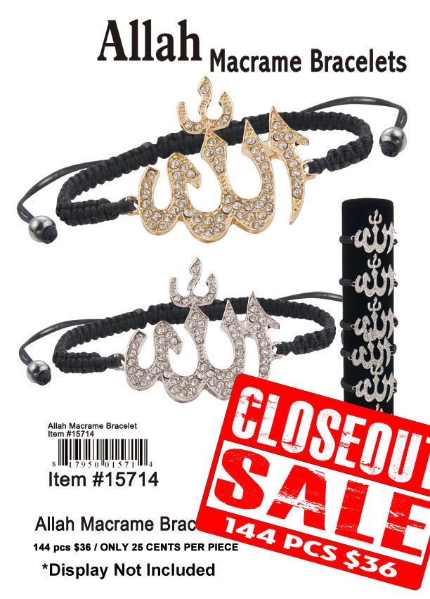 Allah Macrame Bracelets (CL)