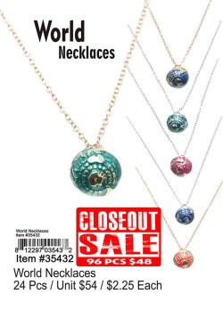 World Necklaces - Closeout 96 Pcs.