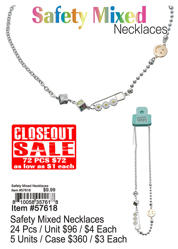 Safety Mixed Necklaces (CL)