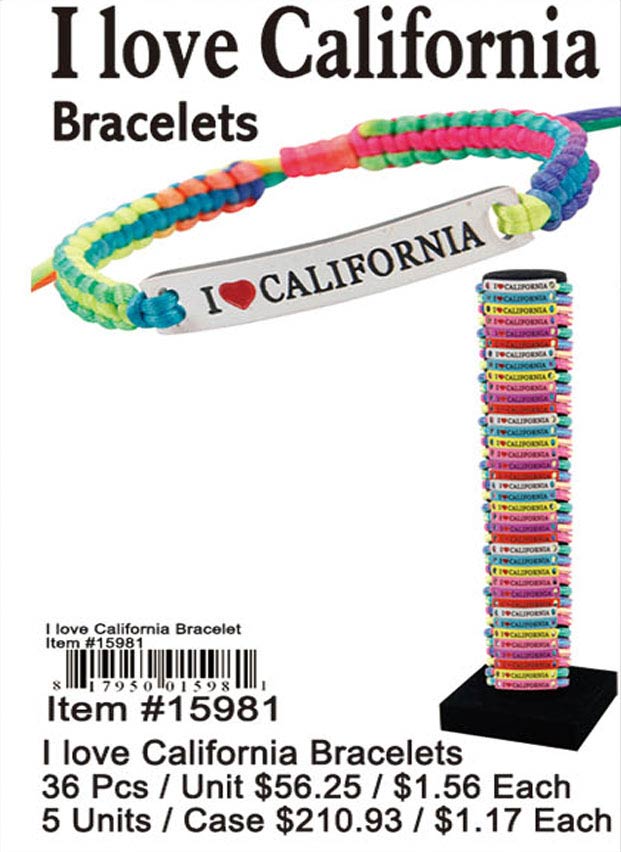 I Love California B Racelets