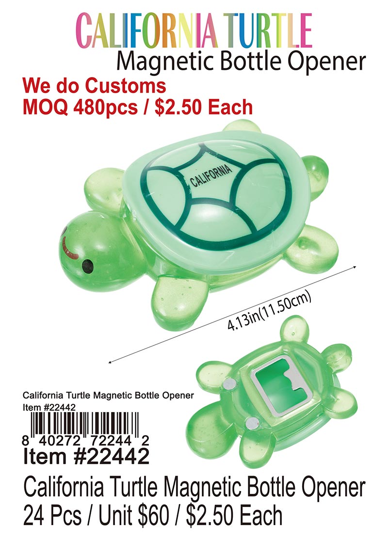 California Turtle Magnetic Bottle Opener