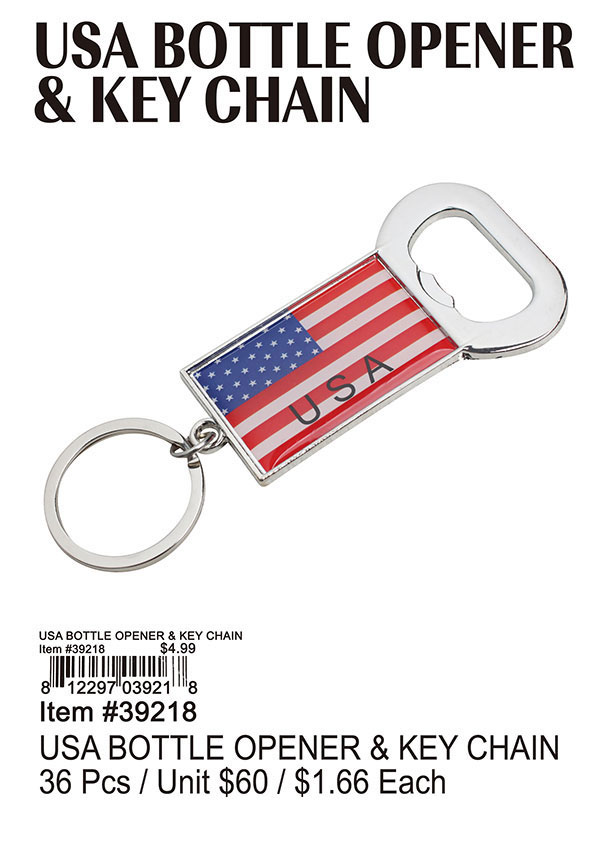 USA Bottle Opener and Keychain