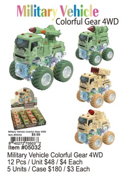 Military Vehicle Colorful Gear 4WD