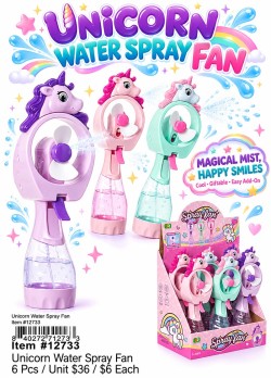 Unicorn Water Spray Fan