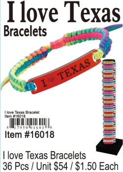 I Love Texas Bracelets