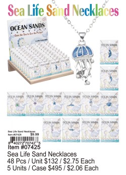 Sea Life Sand Necklaces