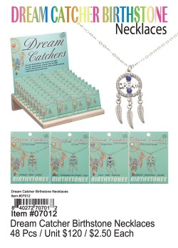 Dream Catcher Birthstone Necklaces