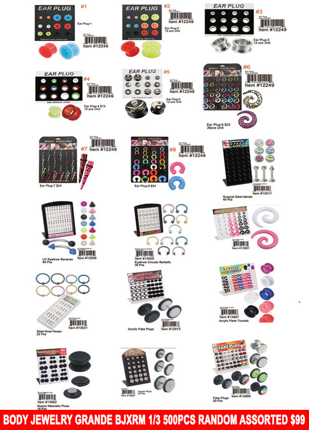 Body Jewelry Grande Closeout Page (CL)