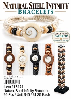 Natural Shell Infinity Bracelets