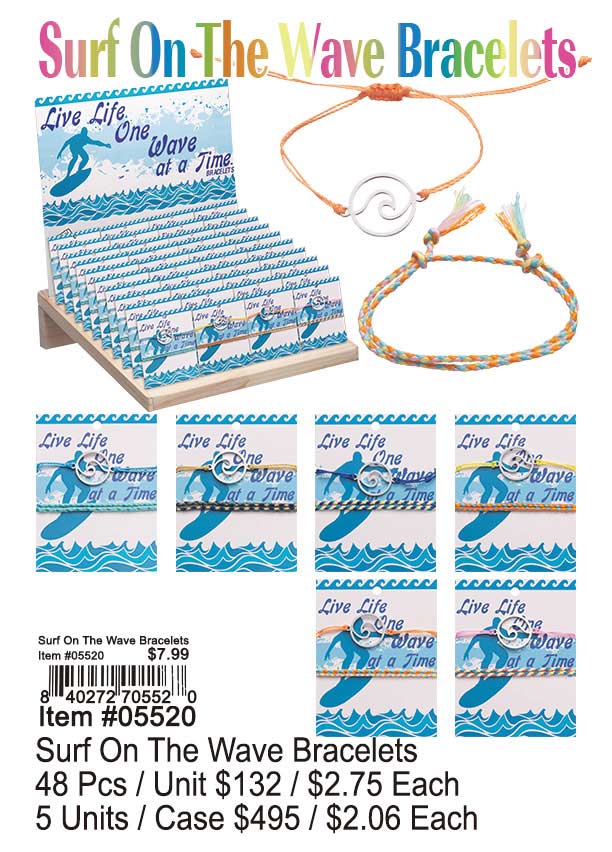 Surf On the Wave Bracelets