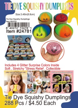 Tie Dye Squishy Dumplings
