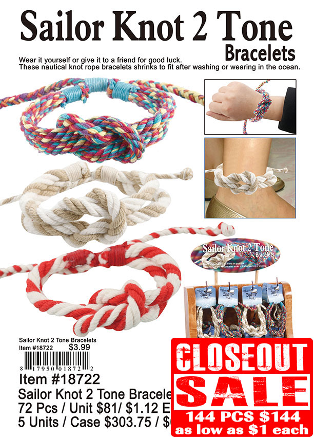 Sailor Knot 2 Tone Bracelets (CL)