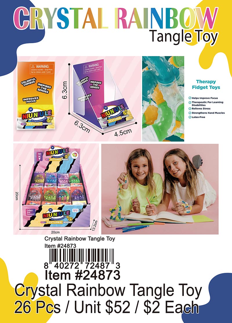 Wholesale Crystal Rainbow Tangle Toy