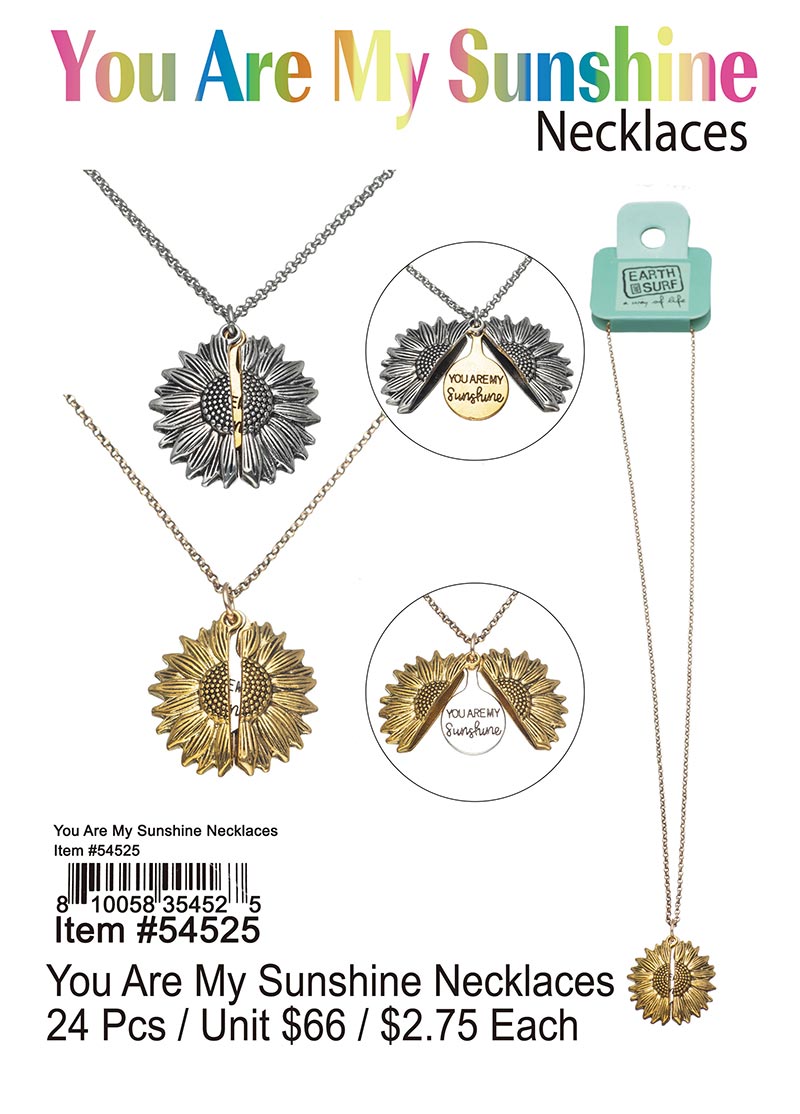 You Are My Sunshine Necklaces