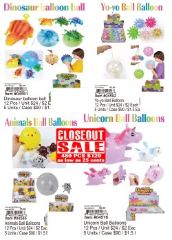 Dinosaur-Yoyo-Animals-Unicorn Ball Balloons