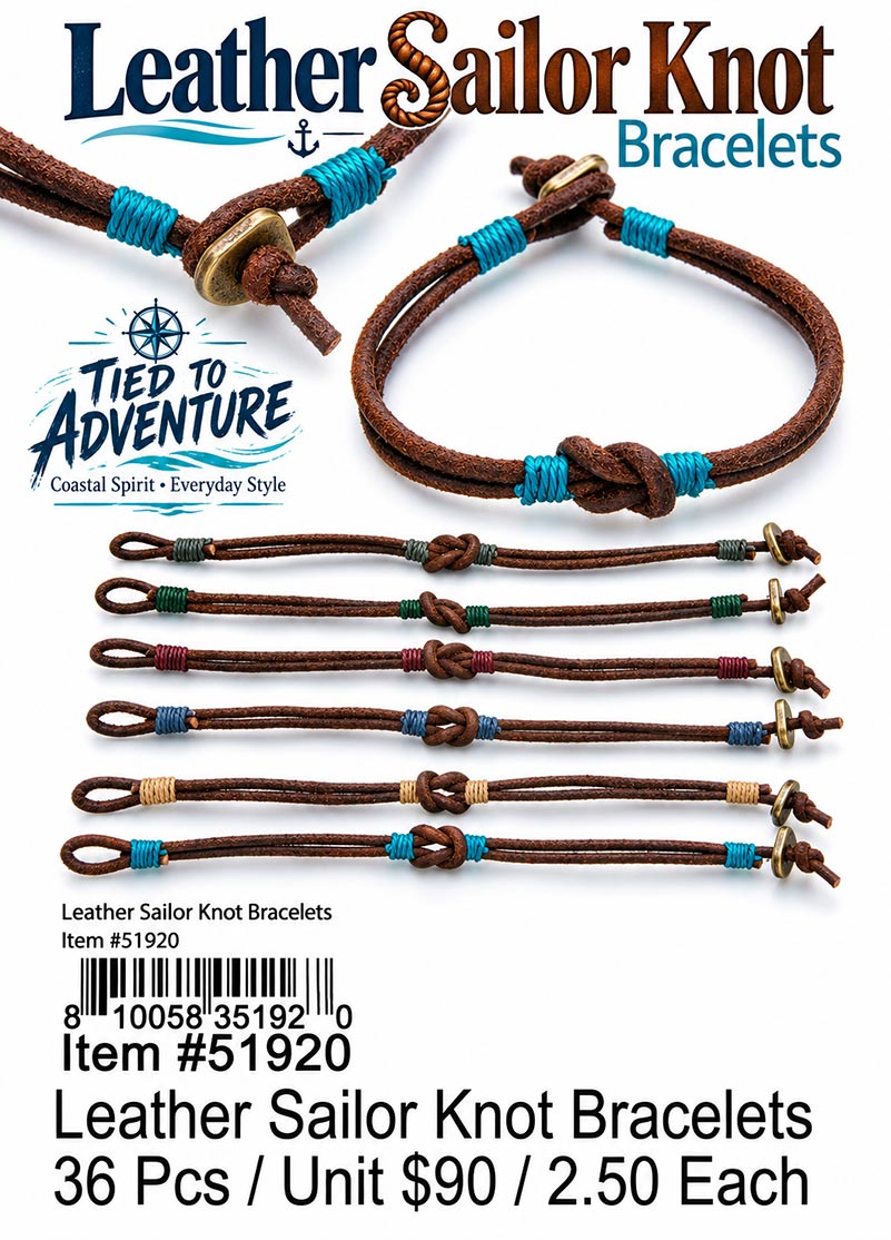 Leather Sailor Knot Bracelets