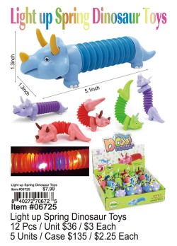 Light up Spring Dinosaur Toy