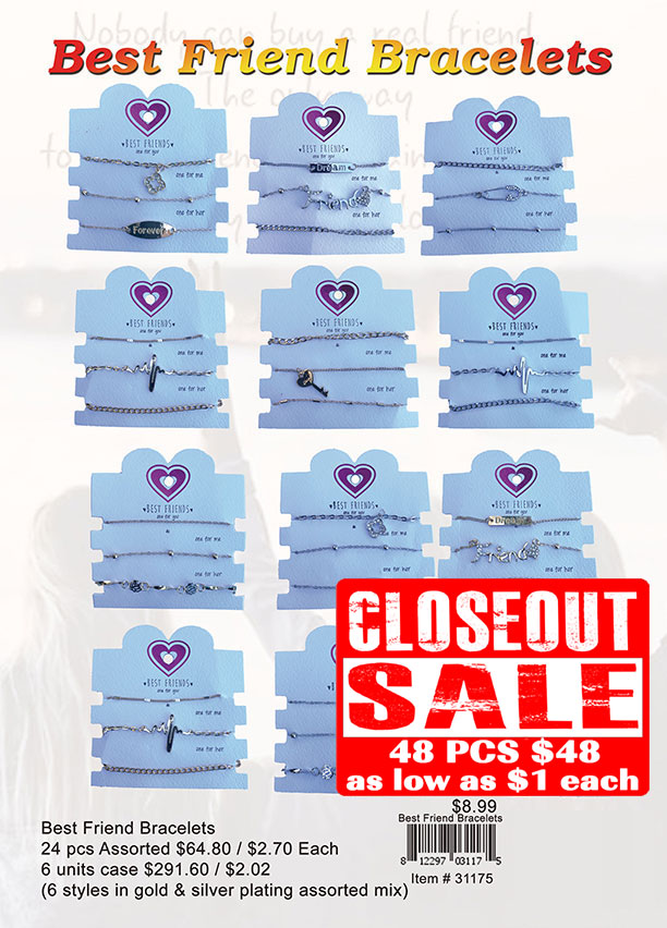 Closeout-Best Friend Bracelets (CL)