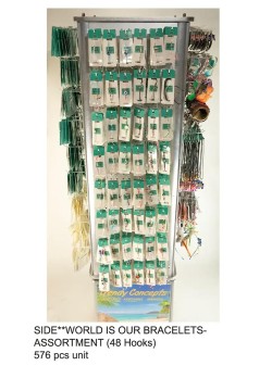 Trendy Combo 5 Side World is Ours Bracelets (48 Hooks)