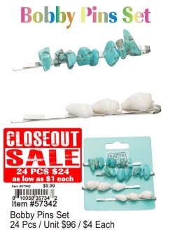 Bobby Pins Set 24 Pcs. - Closeout