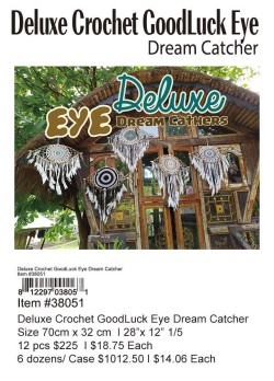 Deluxe Crochet Goodluck Eye Dream Catcher