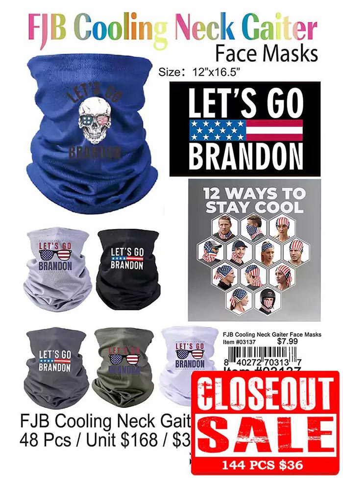 FJB Cooling Neck Gaiter Face Masks