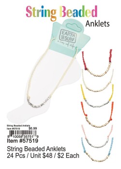String Beaded Anklets