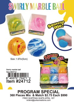Swirly Marble Ball