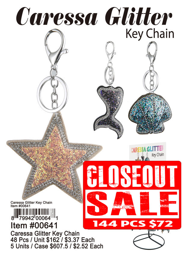 Caressa Glitter Key Chain (CL)