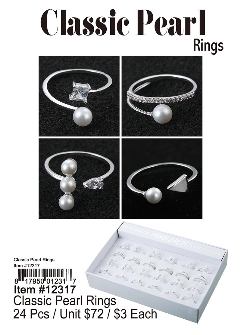 Classic Pearl Rings