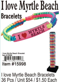 I Love Myrtle Beach Bracelets
