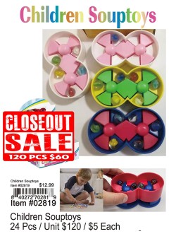 Children Souptoys - Closeout 120 Pcs.