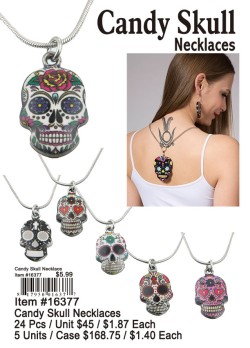Candy Skull Necklaces