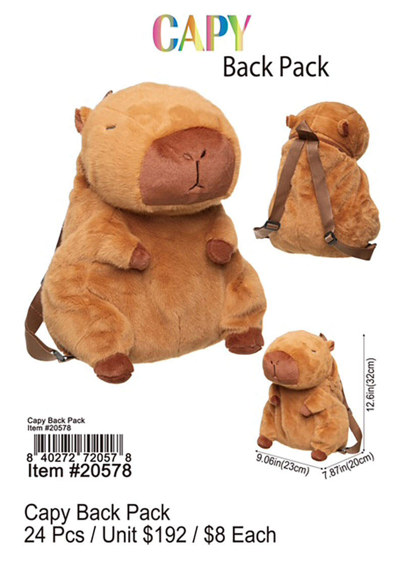 Capy Back Pack - Puka Creations
