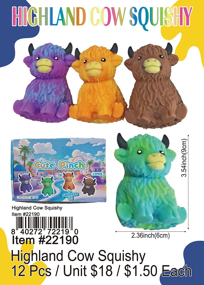 Wholesale Highland Cow Squishy