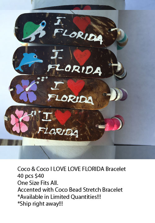Coco and Coco I Love Florida Bracelets
