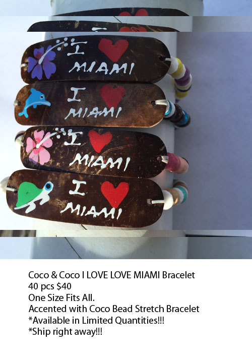 Coco and Coco I Love Miami Bracelets