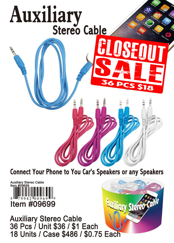 Auxiliary Stereo Cable