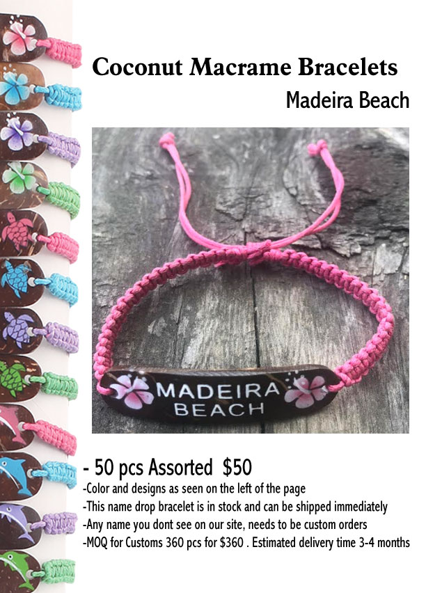 Coconut Macrame Bracelets -Madeira Beach