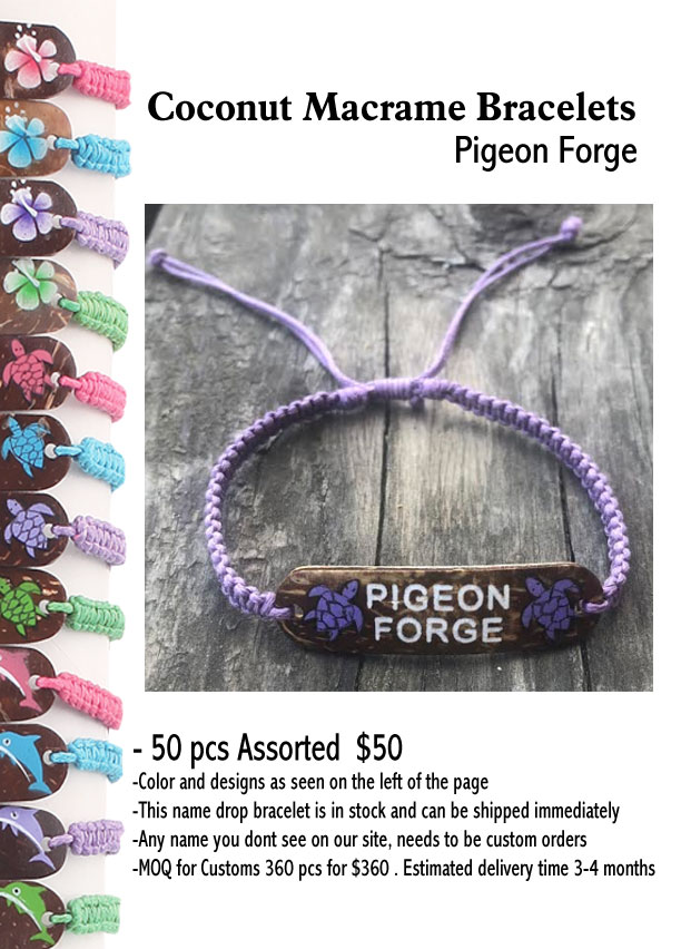 Coconut Macrame Bracelets - Pigeon Forge