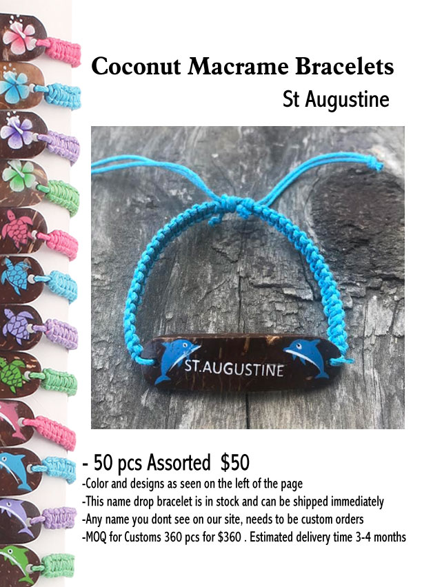 Coconut Macrame Bracelets -St Augustine