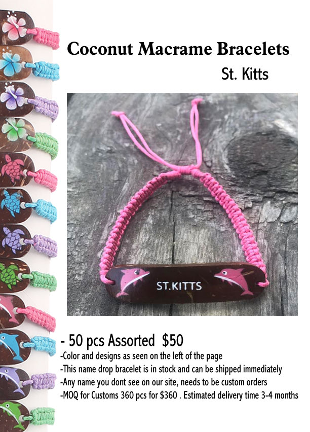 Coconut Macrame Bracelets -St Kitts