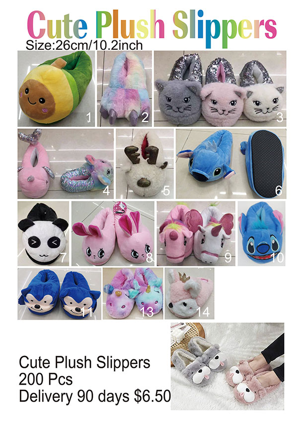 Cute Plush Slippers 1