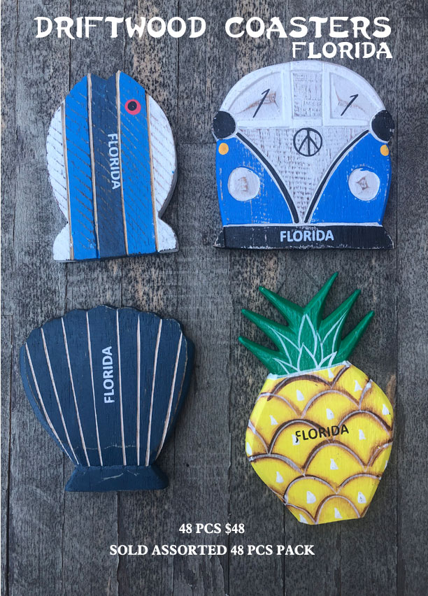 Driftwood Coasters - Florida