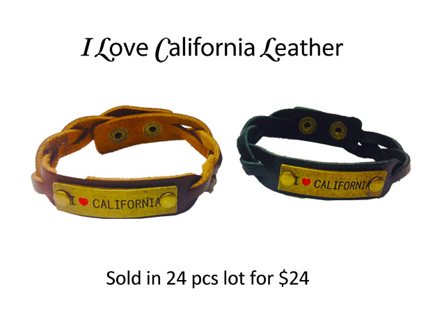 I Love California Leather Bracelets 1