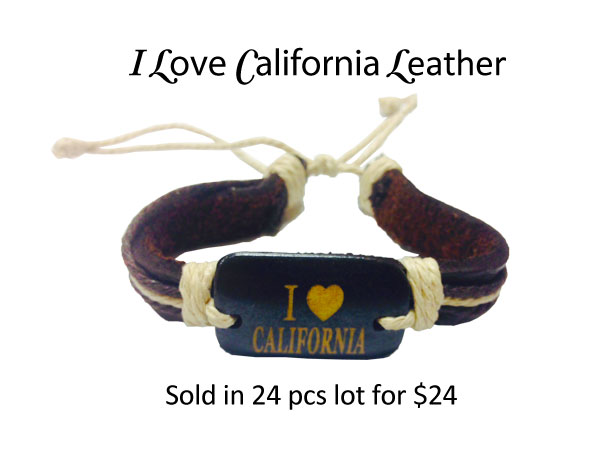 I Love California Leather Bracelets 2