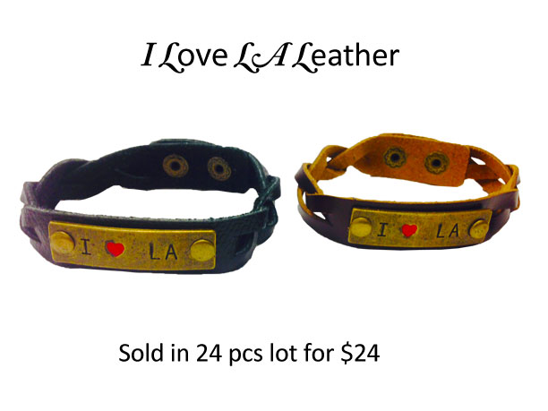 I Love LA Leather Bracelets 1