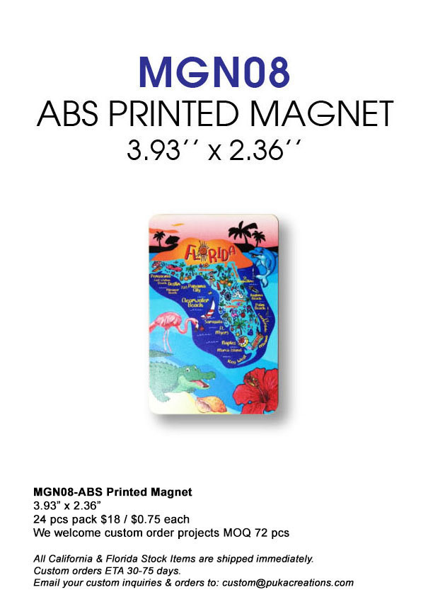 MGN08-ABS Printed Magnet-Florida