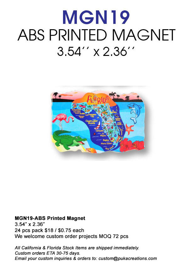 MGN19-ABS Printed Magnet-Florida